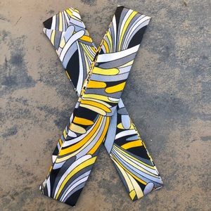 2pc Gold Silver Black Scarf Handbag Twilly